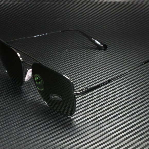 Prada Men's Black and Green Sunglasses! - Picture 1 of 4